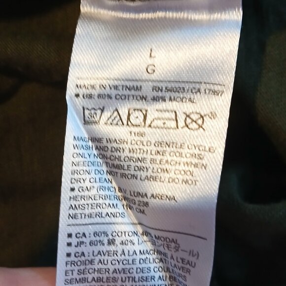 Banana Republic  Factory Women's Malibu Tee Olive  Short Sleeves  Sz L GUC - Picture 6 of 6